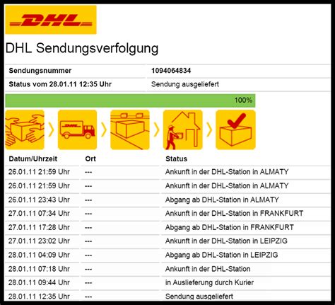 Internationale Sendungsverfolgung mit Sendungsnummer.